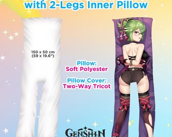 Hobby Xpress Custom Made Japanese Anime Dakimakura Cover Case with Body Hugging Inner Two Leg Pillow DIY Personalized Photo Doublesided