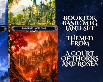 Booktok/ACOTAR Basic MTG Land Set