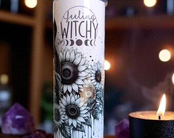 Raven Witch 20oz Tumbler, Halloween Drinkware