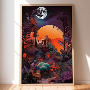 Vintage art collage art home decor surreal art shoppe wall decor art prints surreal art surreal collage gift idea space