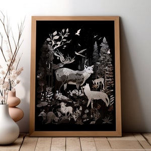 Fae Wanderlust Forest Artwork for Home Decor Whimsical Woodland Journey Printable Art Collection Forest Spirits Digital Download