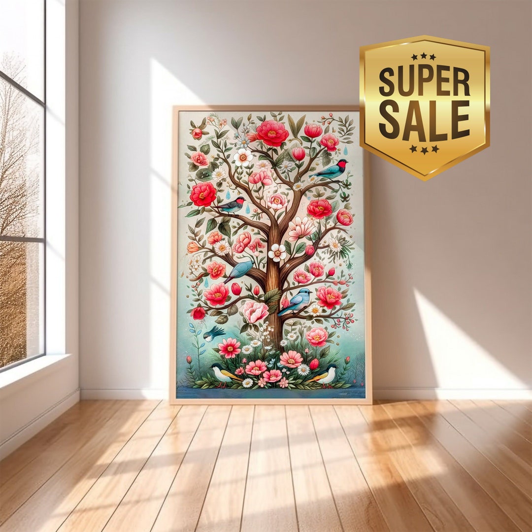 Tree of Life Art Spiritual Wall Art Tree of Life Poster Wall Art Tree