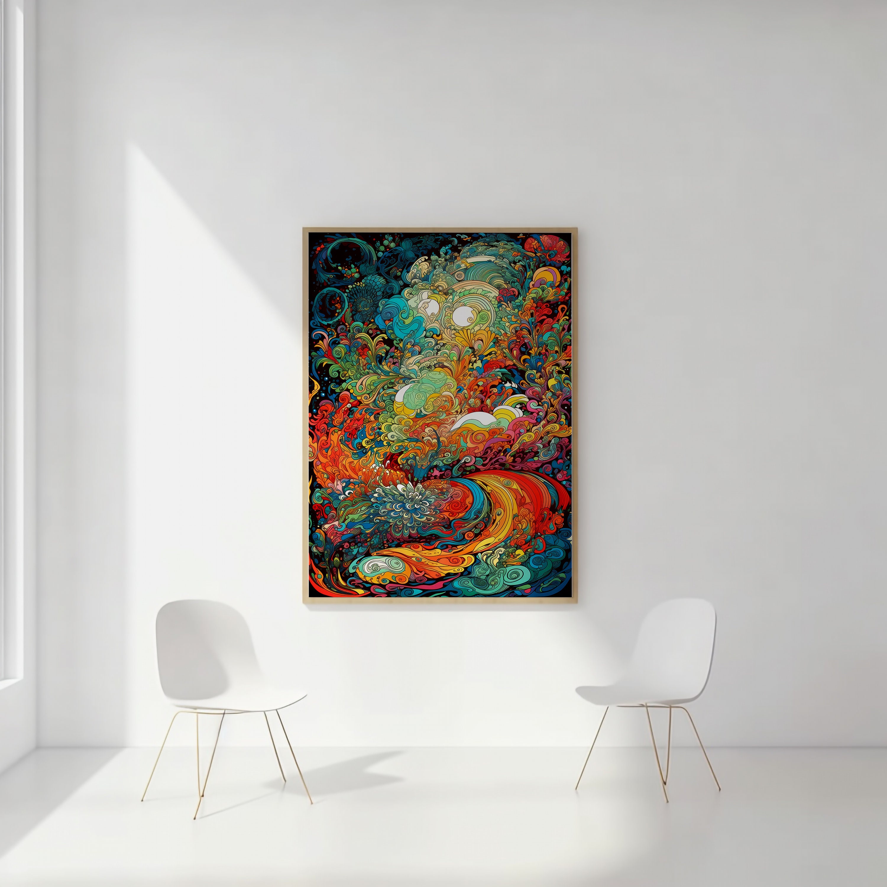 Psychedelische Kunst, trippige Kunst, psychedelische seltsame Kunst,  groovige Wandkunst, surreale Kunst, funky Wandkunst, Hippie-Wandkunst,  trippiges Poster, Schwarzlicht-Dekor - Etsy Schweiz, image size:3000x3000