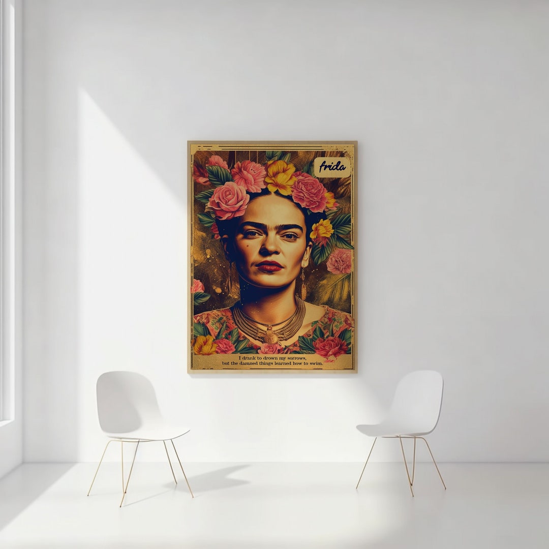 Frida Kahlo Wall Art Poster Frida Kahlo Quote Frida Poster Trendy Wall ...