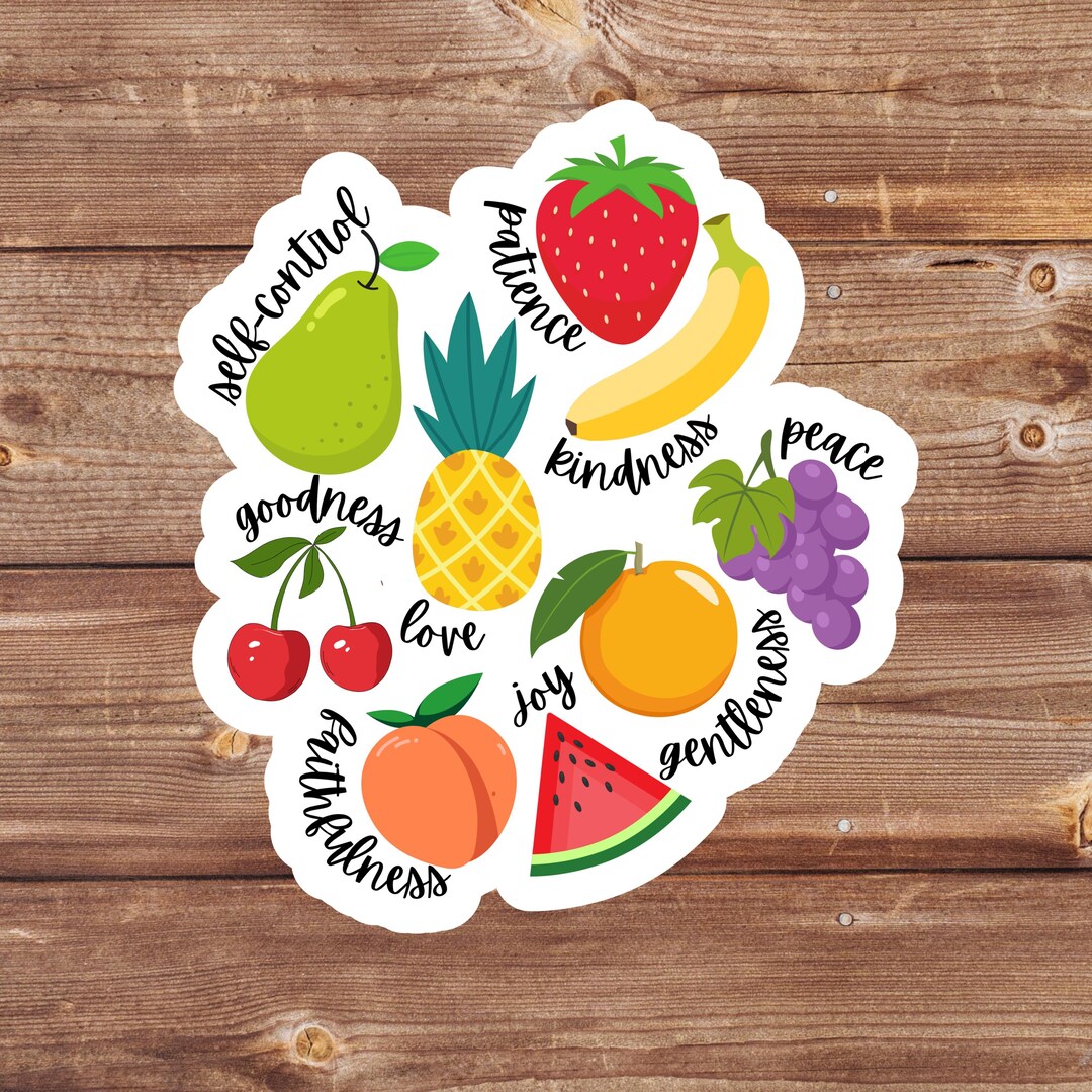 Fruit of the Spirit Sticker – Christian Vinyl Sticker | Faith-based ...