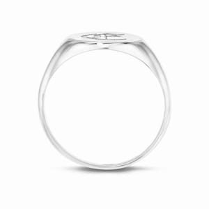 0401~Silver IMAI Geometrical Ring with Signet