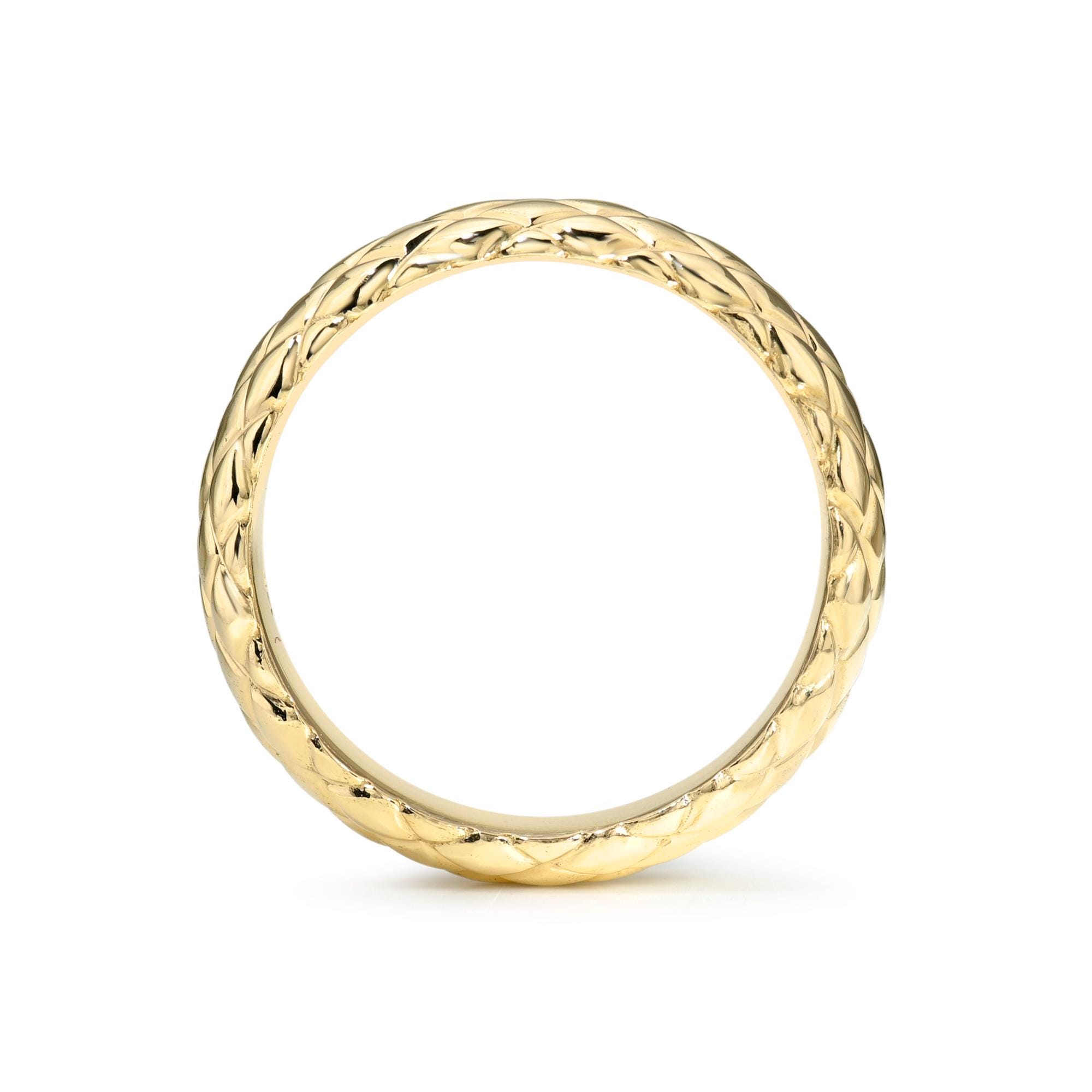 Snake Skin Pattern Rings 14K Solid Gold Snake Skin Ring I 6.00 MM Wide Pattern Band I Promise ...
