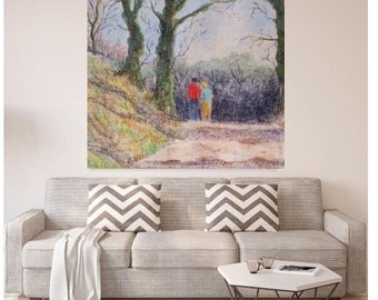 nature, trees, canvas, wall art