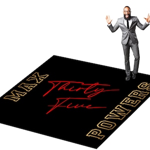 Customizable Birthday Decal Dance Floor Wrap. Removable Vinyl. Covers entire dancefloor. Birthday Gloss/Matte Floor Wrap. Free Shipping