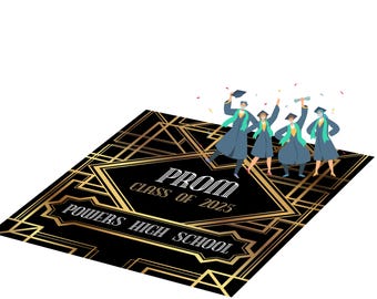 Custom Prom Dance Floor Decal, Monogram Vinyl Wrap