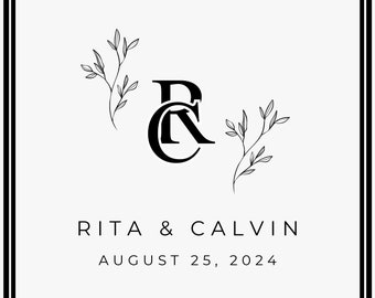 Custom Wedding Dance Floor Decal: Personalized Monogram Vinyl Wrap