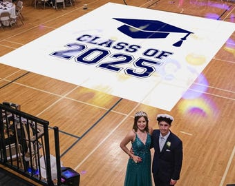 Custom Prom Dance Floor Wrap: Monogrammed Vinyl Decal