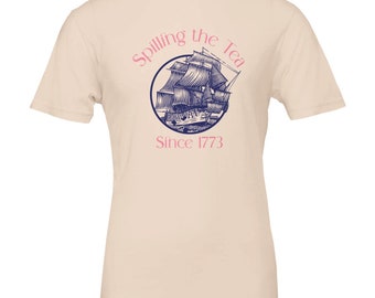 Spilling the Tea T-Shirt - Unisex Crewneck, Soft Cotton