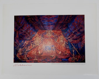 Nicola Alexandrovich Benois (1901–1988) – Signed Lithograph Metropolitan Opera, 1975