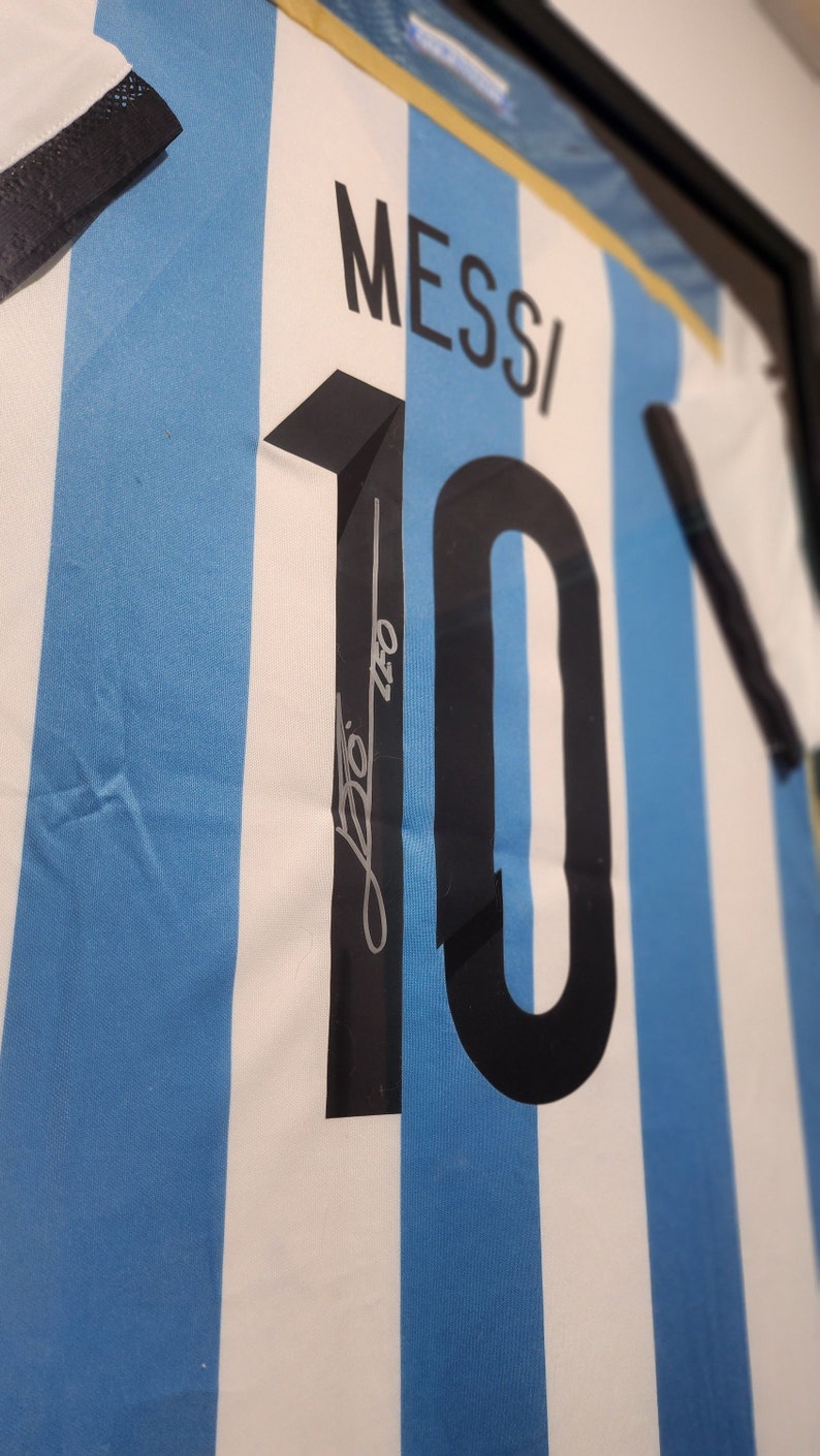 Lionel Messi Autographed Argentina Jersey - Etsy