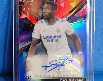 2022 Topps Finest UEFA Champions League David Alaba