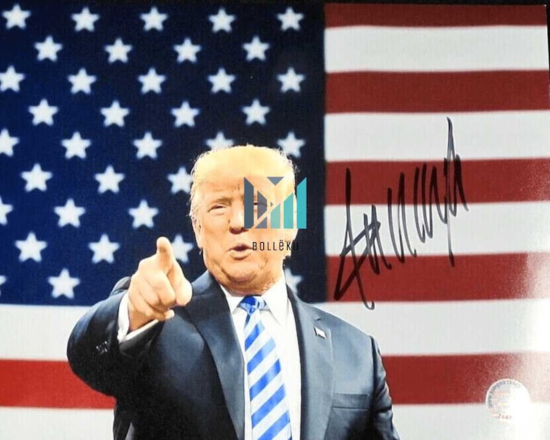 President Donald Trump 8x10 Signed Photo - Etsy