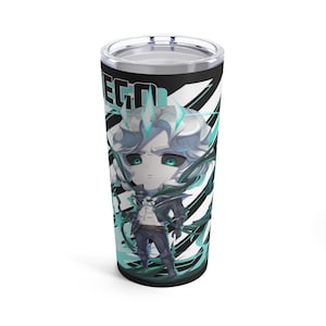 League of Legends-Viego Chibi Fanart | Beker 20oz | Water | Roestvrij staal | MOBA | Cadeau | Gamercadeau | Handgetekende kunst | Glanzend afgewerkt