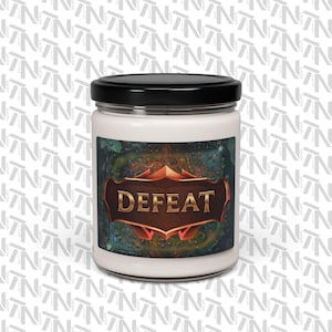 League of Legends Defeat Scented Candle, Hilarious Christmas Gift for Gamers | Fun Holiday Gift for Him or Her