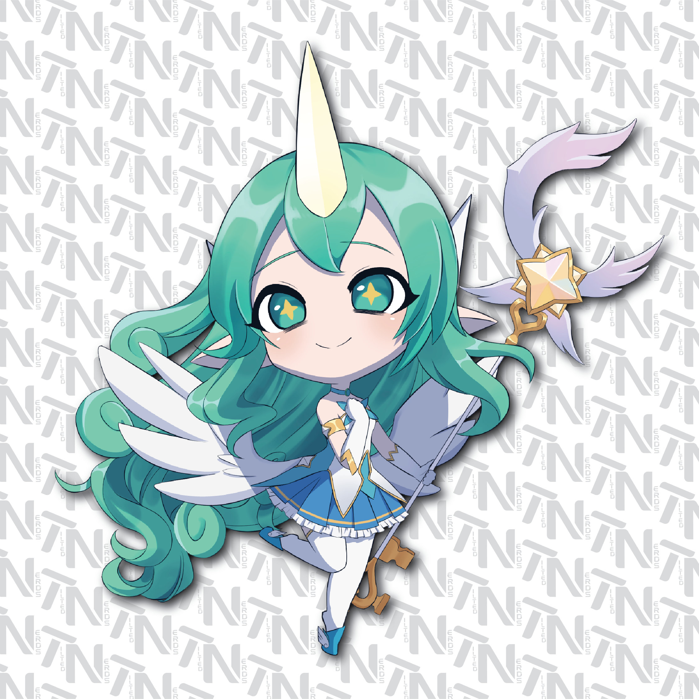 League of Legends - Soraka Chibi Fanart| Clear Vinyl Sticker | Water Bottle | Laptop | Gift | Gamer Sticker | Hand Drawn Art | Laminated