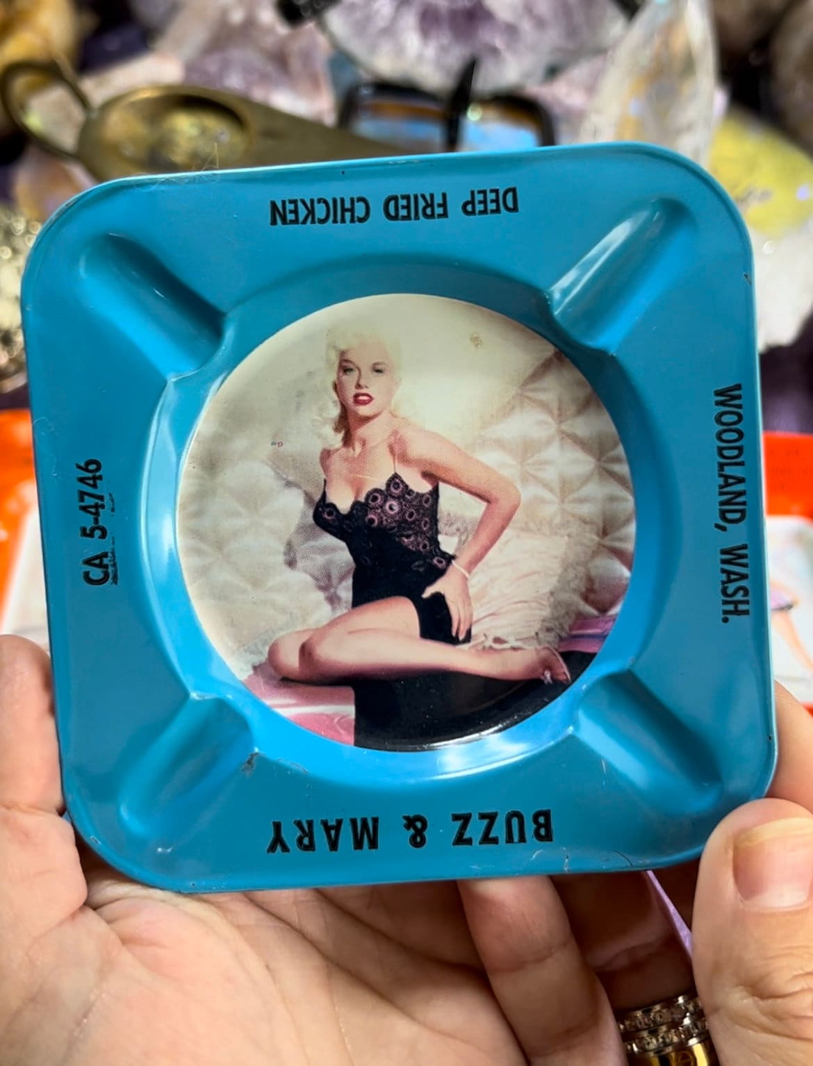 Vintage Pinup Girl Ashtray - Etsy