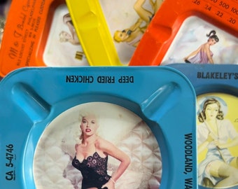 Vintage Pinup Girl Ashtray - Etsy