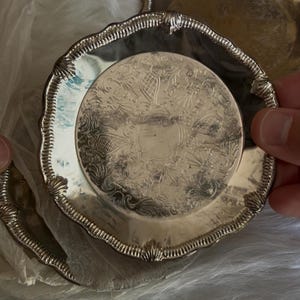 Vintage Silver Plated Coaster Set (3 Coasters)