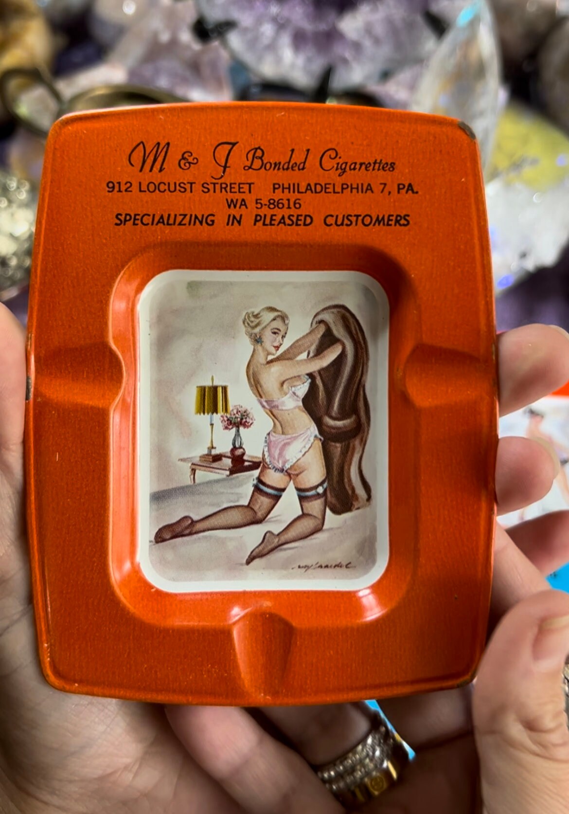 Vintage Pinup Girl Ashtray - Etsy