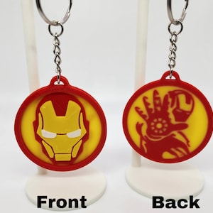 IronMan Keychain 3D Printed - Double Sided