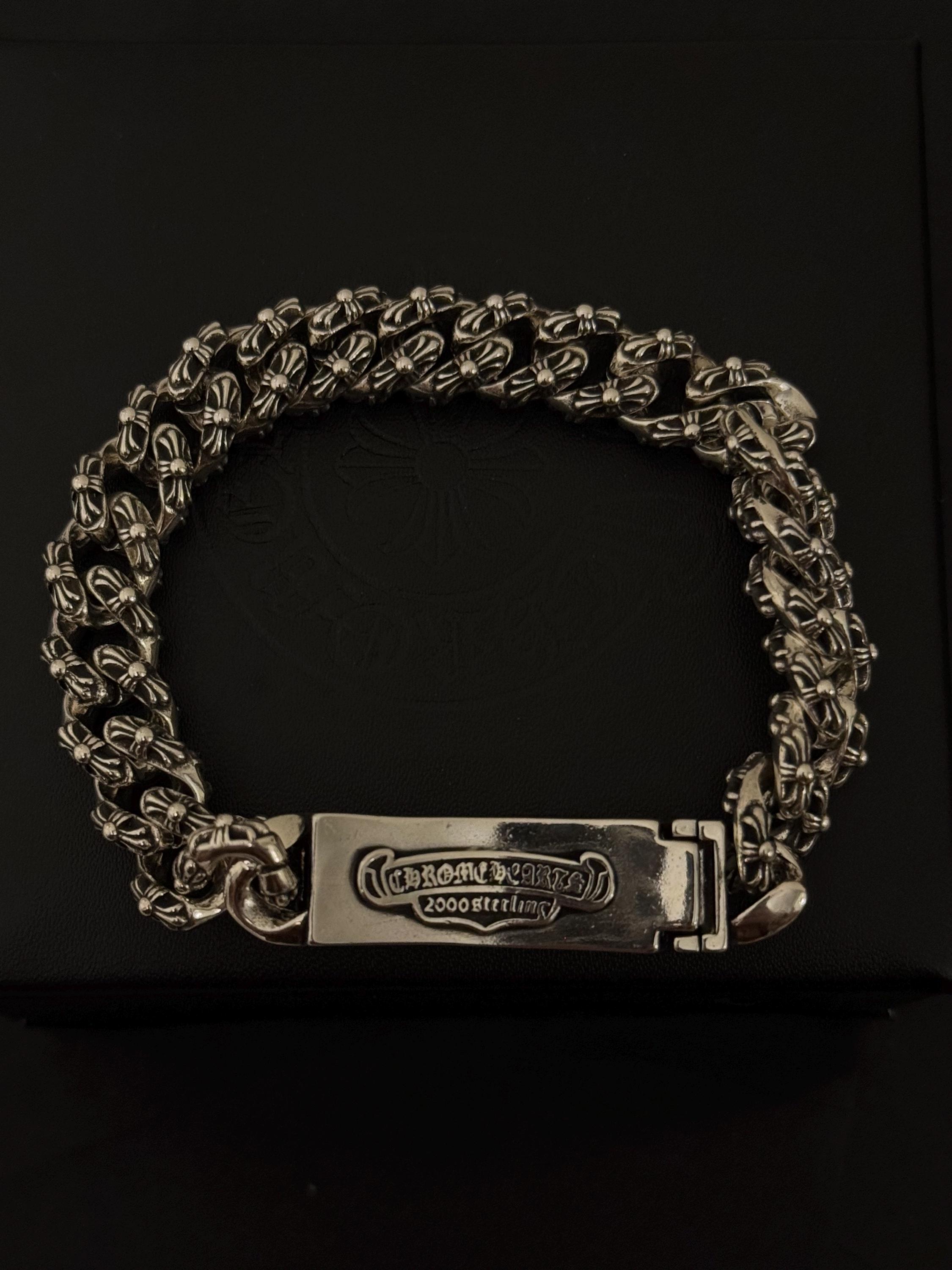 CH Dagger Bracelet Detailed With Crosses Y2k Gothic .925 CH Dagger Bracelet Detailed With Crosses Y2k Gothic .925