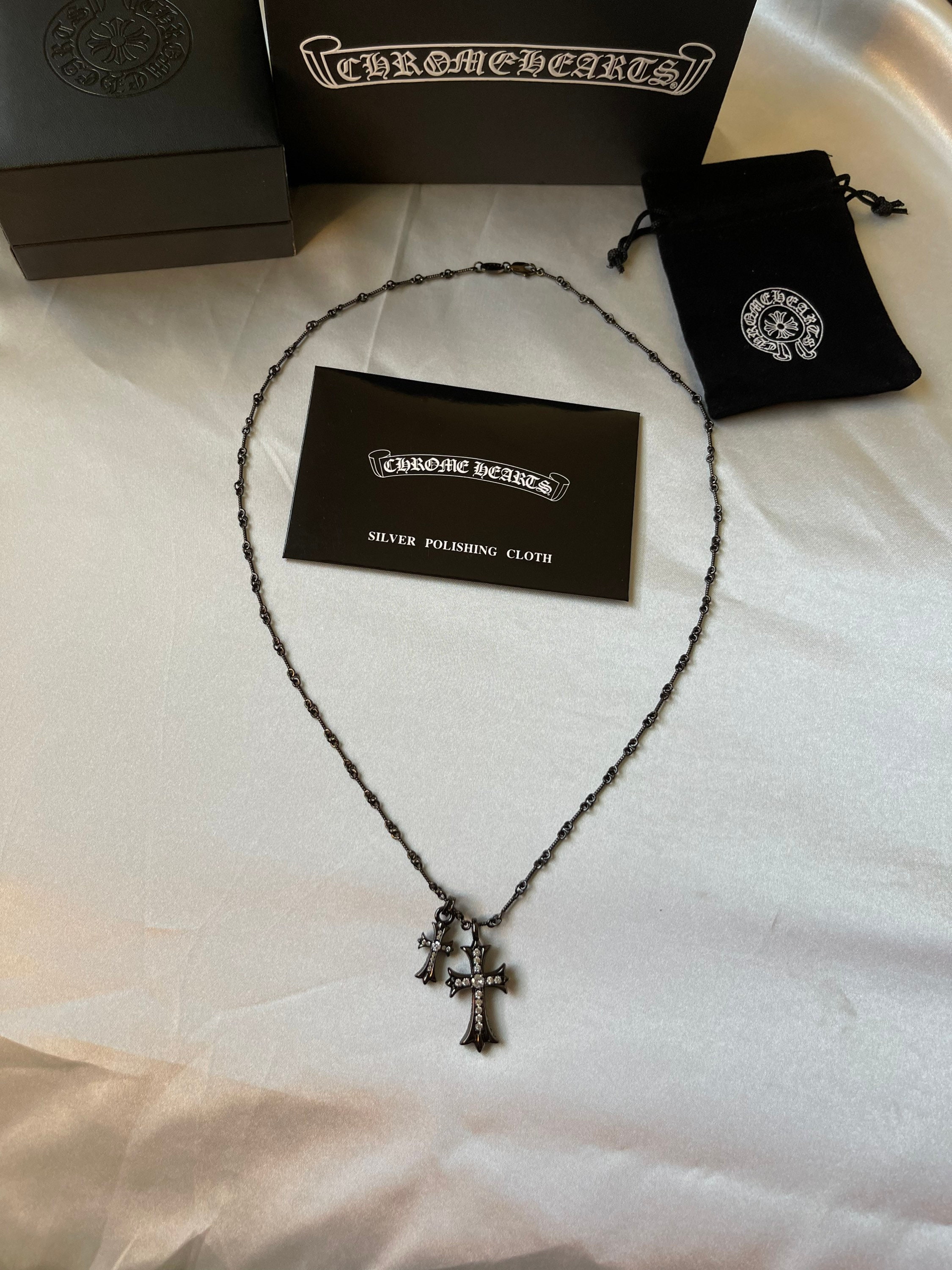 Chrome Hearts Style Necklace Pendant Vintage Y2K Stainless Steel | eBay