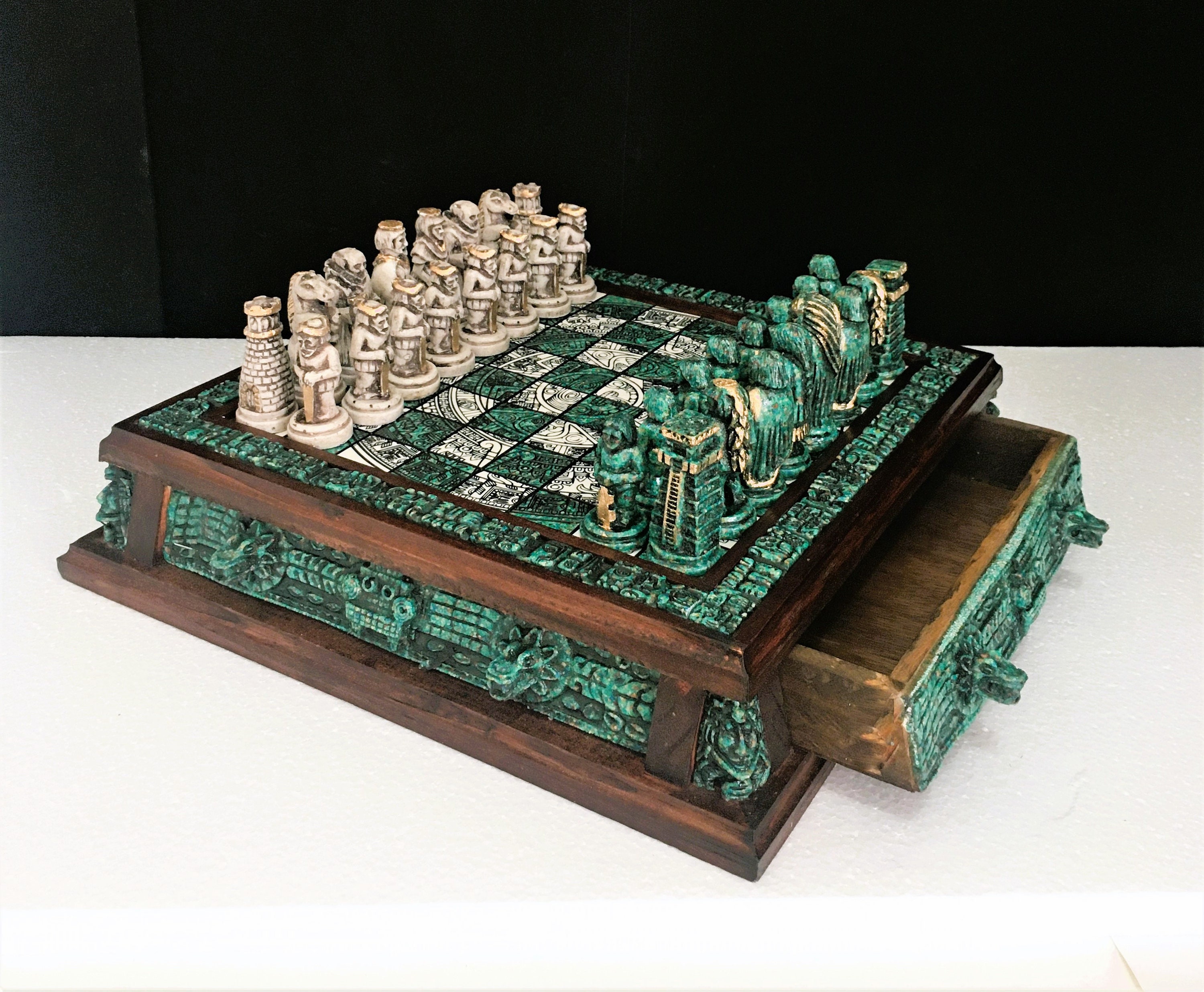 Wood and Resin Chess Set — MDA Woodwork | Unique Handmade Wooden Goods
