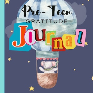 Planificador de gratitud preadolescente