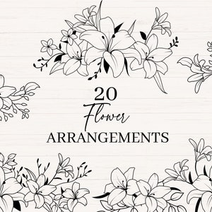 Blumengesteck svg, png, jpg | Blume svg Bundle | Blumen Bordüre svg | Blumenstrauß svg | Blumen-Bündel-clipart | Kommerzielle Nutzung