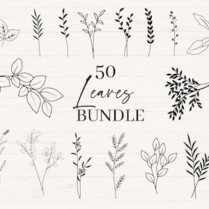Blätter svg, jpg, png, Blätter & Zweige svg, Botanische Elemente svg, Botanisches Bündel, Blumen svg, Botanische Clipart, kommerzielle Nutzung