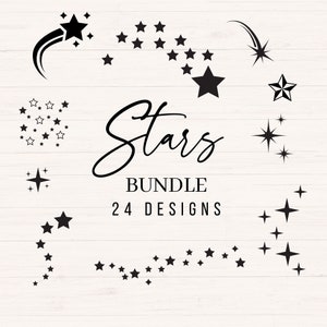 Stars svg bundel, Sparkle svg, png, jpg, dxf, Star Twinkle Clipart, Sparkle Star svg bundel, Stars & Sparkles svg bundel, commercieel gebruik