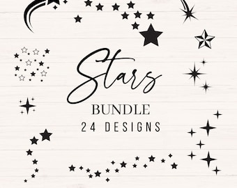 Stars svg Bundle, Sparkle svg, png, jpg, dxf, Star Twinkle Clipart, Sparkle Star svg Bundle, Stars & Sparkles svg Bundle, Commercial Use
