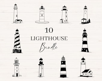 Leuchtturm svg, jpg, png, dxf, Leuchtturm Bundle Clipart, nautische svg, Leuchtturm geschnitten Datei, kommerzielle Nutzung
