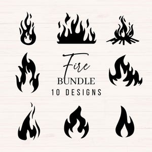 Fire svg Bundle, Camp Fire svg, png, jpg, dxf, Bonfire Clipart, Flame svg Bundle, Flames svg Bundle, Fire Cut File, Commercial Use