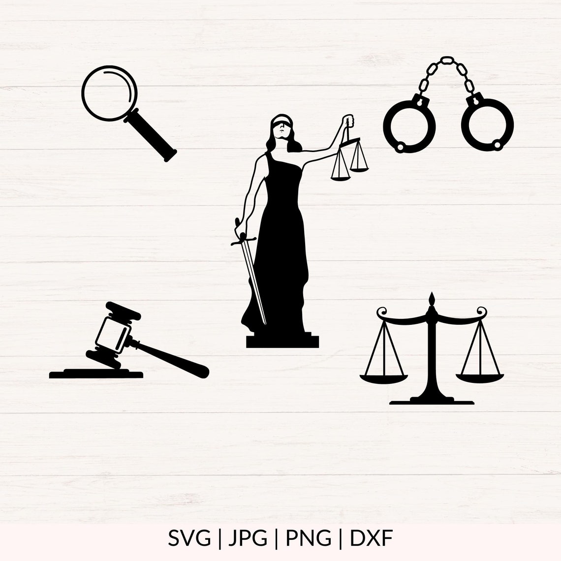 True Crime Svg Bundle, Law Svg, Crime Svg, Justice Svg, Lawyer Svg ...