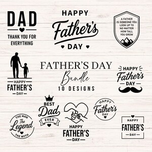 Fars dag SVG-paket, pappa svg, bästa pappa någonsin svg, grattis på fars dag, minimalistisk pappadesign, png dxf, skärfiler, gravyrfiler