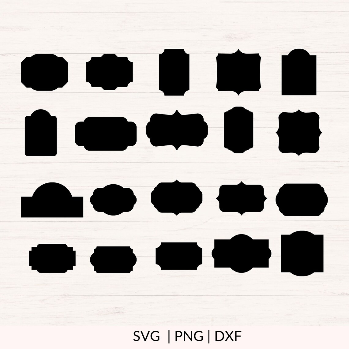 Classic Frames Svg Bundle, Labels Svg, Vintage Frames, Label Borders ...