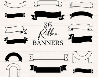 Banner svg, png, jpg, dxf, Ribbon svg, Ribbon banner svg, Label svg, Scroll svg, Frame svg, Commercial use cut files