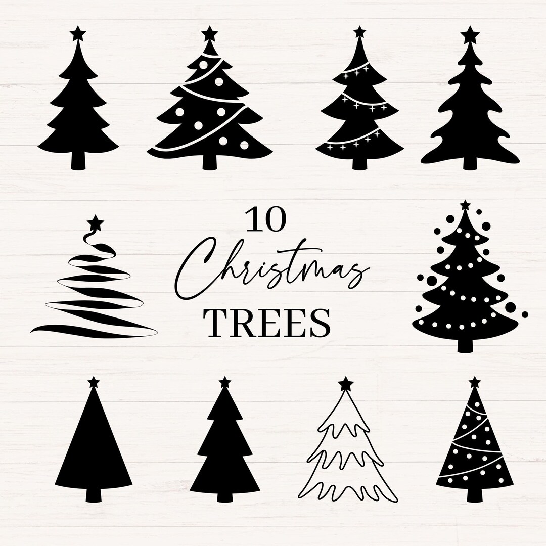 Christmas Tree Svg Bundle, Christmas Svg, Png, Jpg, Dxf, Christmas ...