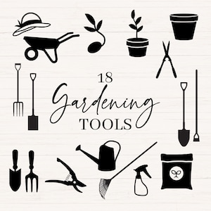 Gartengeräte svg bündel, Gartenwerkzeuge Clipart bündeln, Gärtner bündeln svg, png, jpg, dxf, Pflanzenmutter, Pflanzenvater, Schnittdateien kommerzielle Nutzung