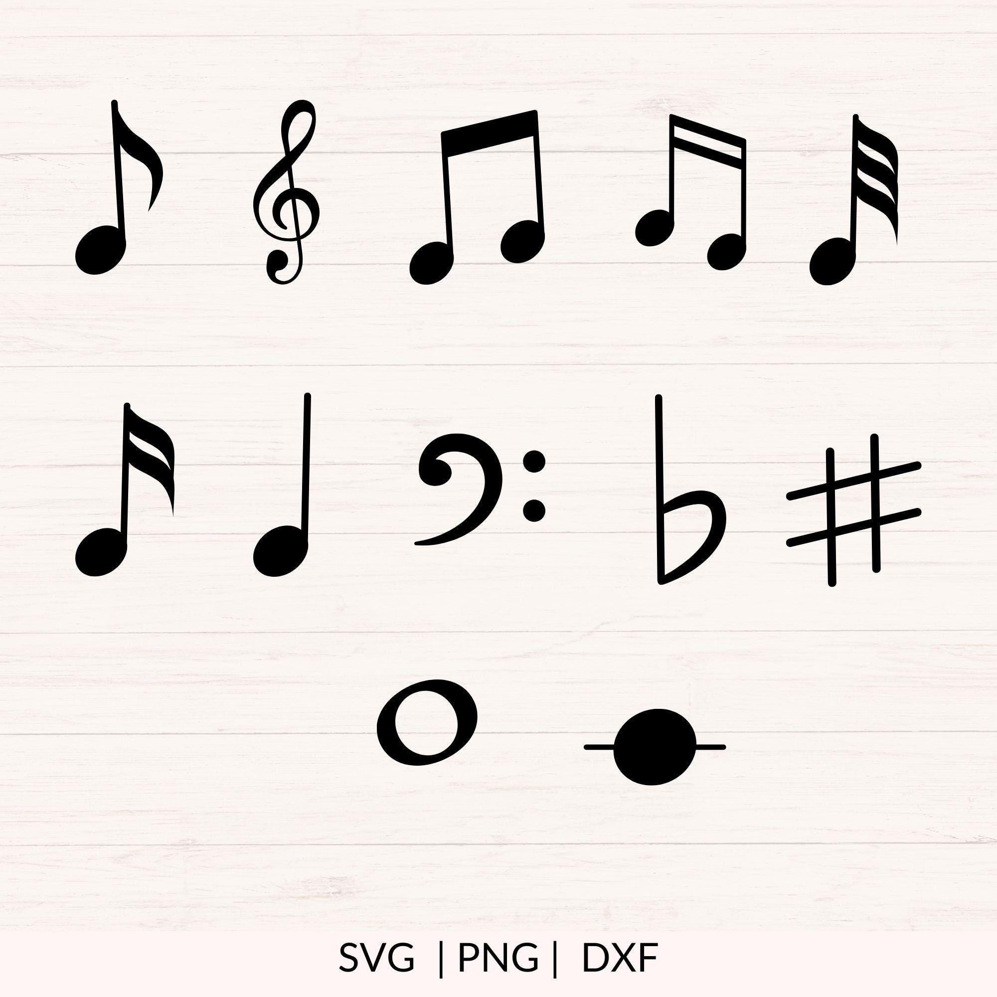 Music Notes Svg File Music Svg Bundle, Music Notes Svg , Sheet Music Clipart, Music Lover ...