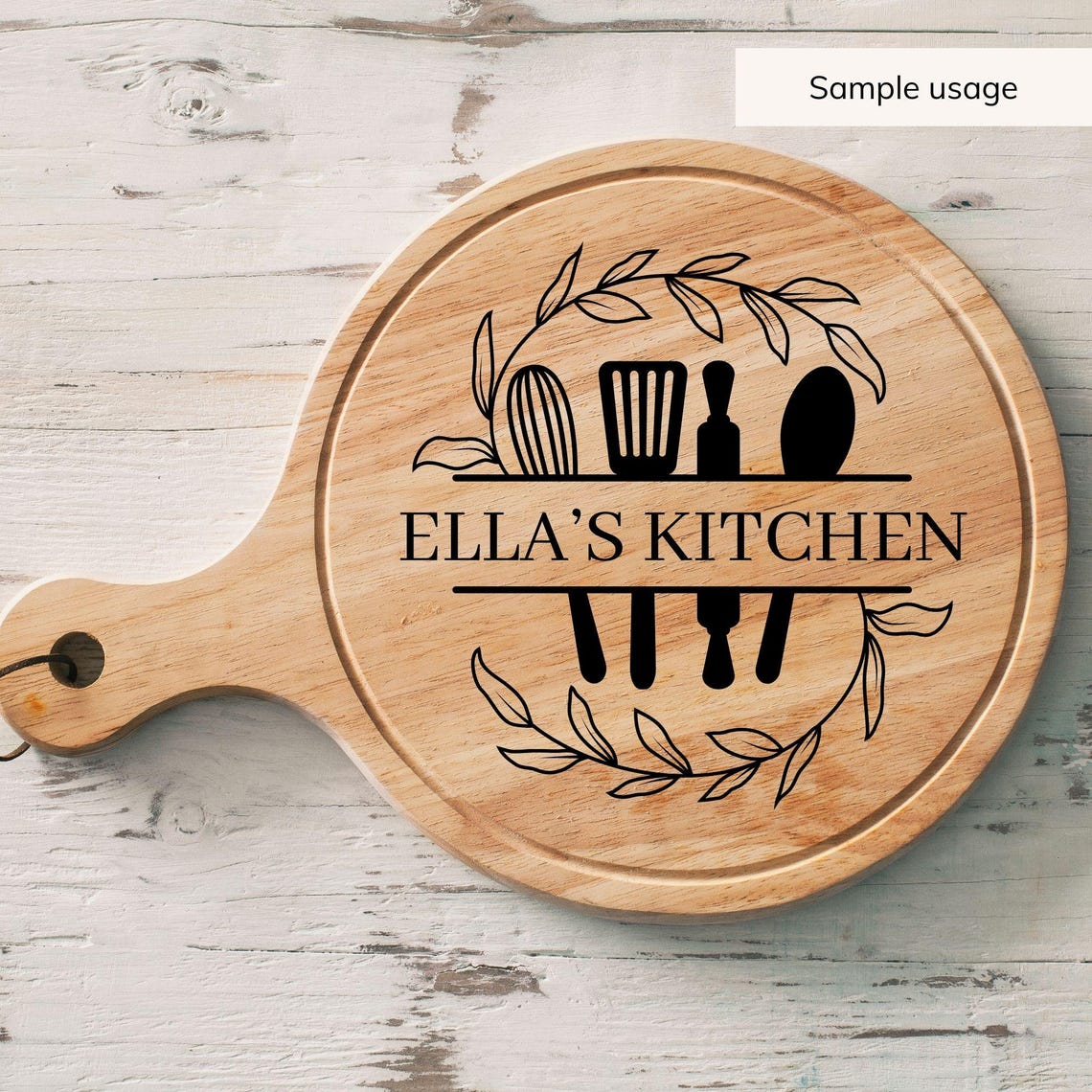 Kitchen Monogram SVG Bundle, Personalized Kitchen Sign, Custom Kitchen ...