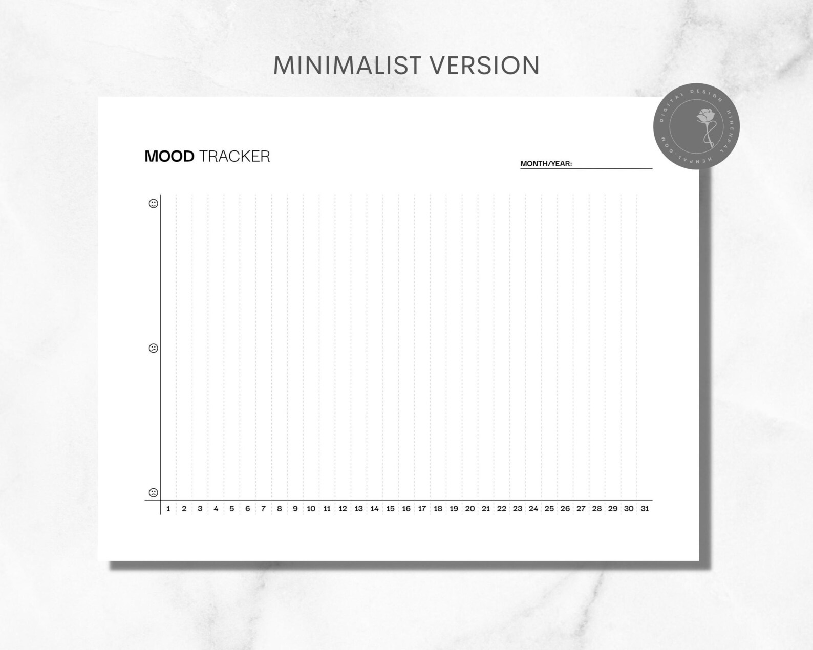 Buy Mood Tracker Printable Mood Chart Daily Mood Tracker Monthly Online ...