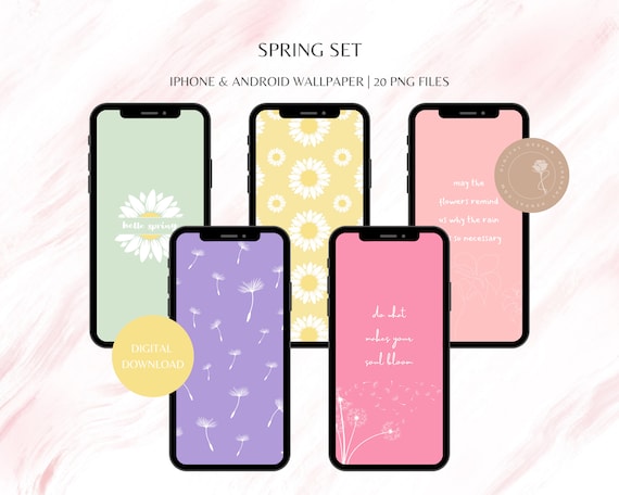 Instant Download iPhone or Android Wallpaper Accessories - Cute Spring –  Show Barn Life