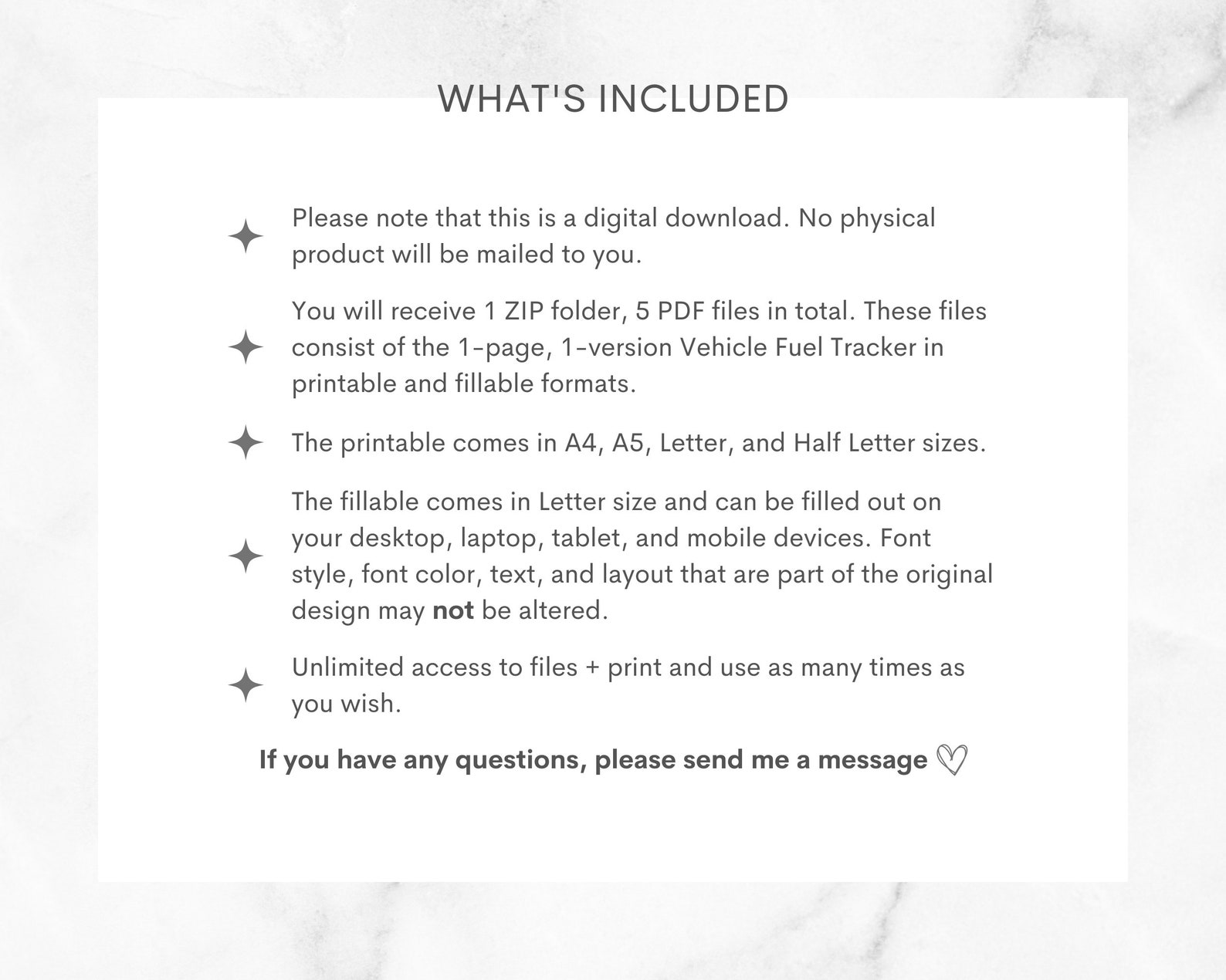 Vehicle Fuel Tracker Printable Template for Gas Tracker Gas Log Fuel Expense Tracker Vehicle